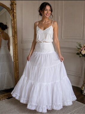 White Tiered Petticoat